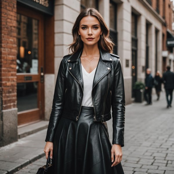 Quelles sont les meilleures façons de porter des vestes en cuir avec des robes de soirée?